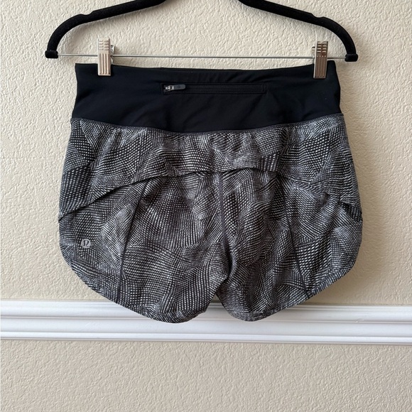 Lululemon 4” Speed Up Short Long Updated Fit Velocity Mesh Island Mist Black 4 - Picture 11 of 11